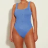 Square Neck Swim - Cornflower Blue