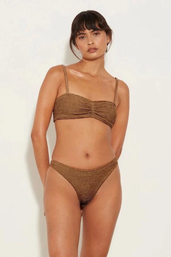 Aura Bikini Metallic Cocoa 2 Aura Bikini Metallic Cocoa - Image 2