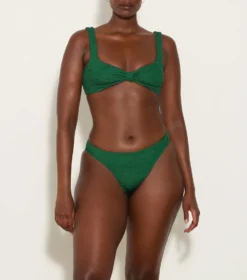 Bonnie Bikini - Metallic Forest Green