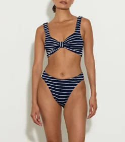 Bonnie Stripe Bikini - Navy/White