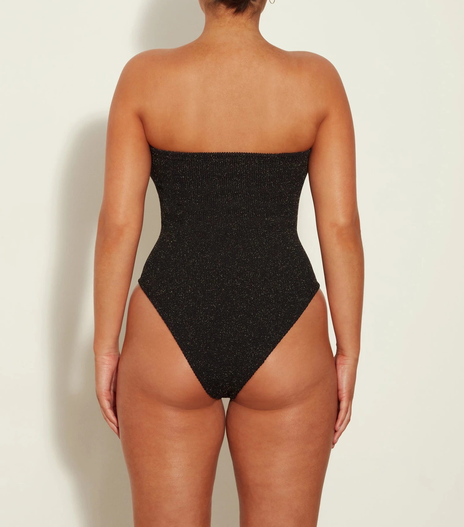 Brooke Lurex Swim - Black/Gold 2 Brooke Lurex Swim - Black/Gold - Image 2