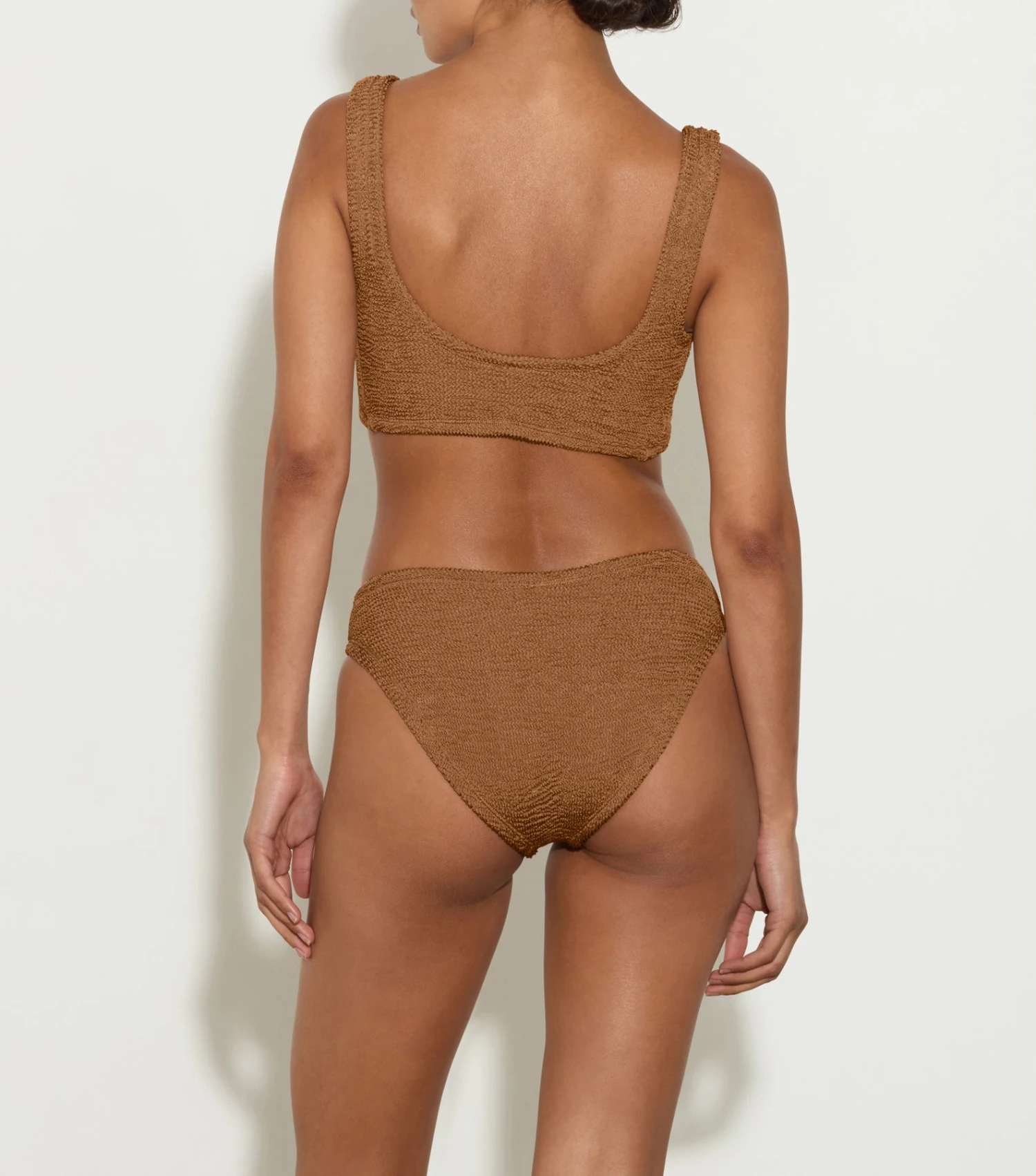 Coverage Juno Bikini - Metallic Cocoa 2 Coverage Juno Bikini - Metallic Cocoa - Image 2