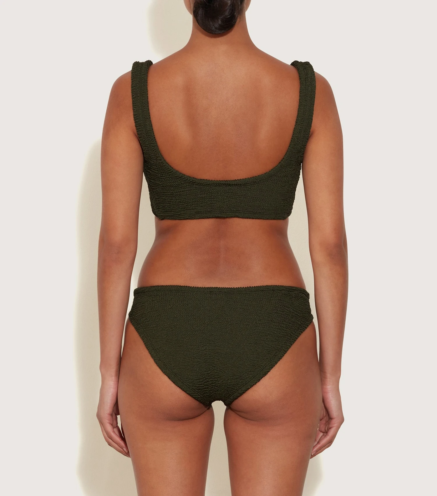 Coverage Juno Bikini - Metallic Khaki 2 Coverage Juno Bikini - Metallic Khaki - Image 2