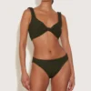 Coverage Juno Bikini - Metallic Khaki
