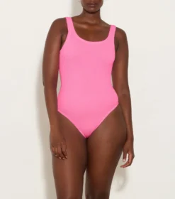 Coverage Square Neck Swim - Bubblegum