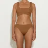 Coverage Xandra Bikini - Metallic Cocoa