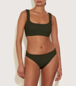 Coverage Xandra Bikini - Metallic Khaki