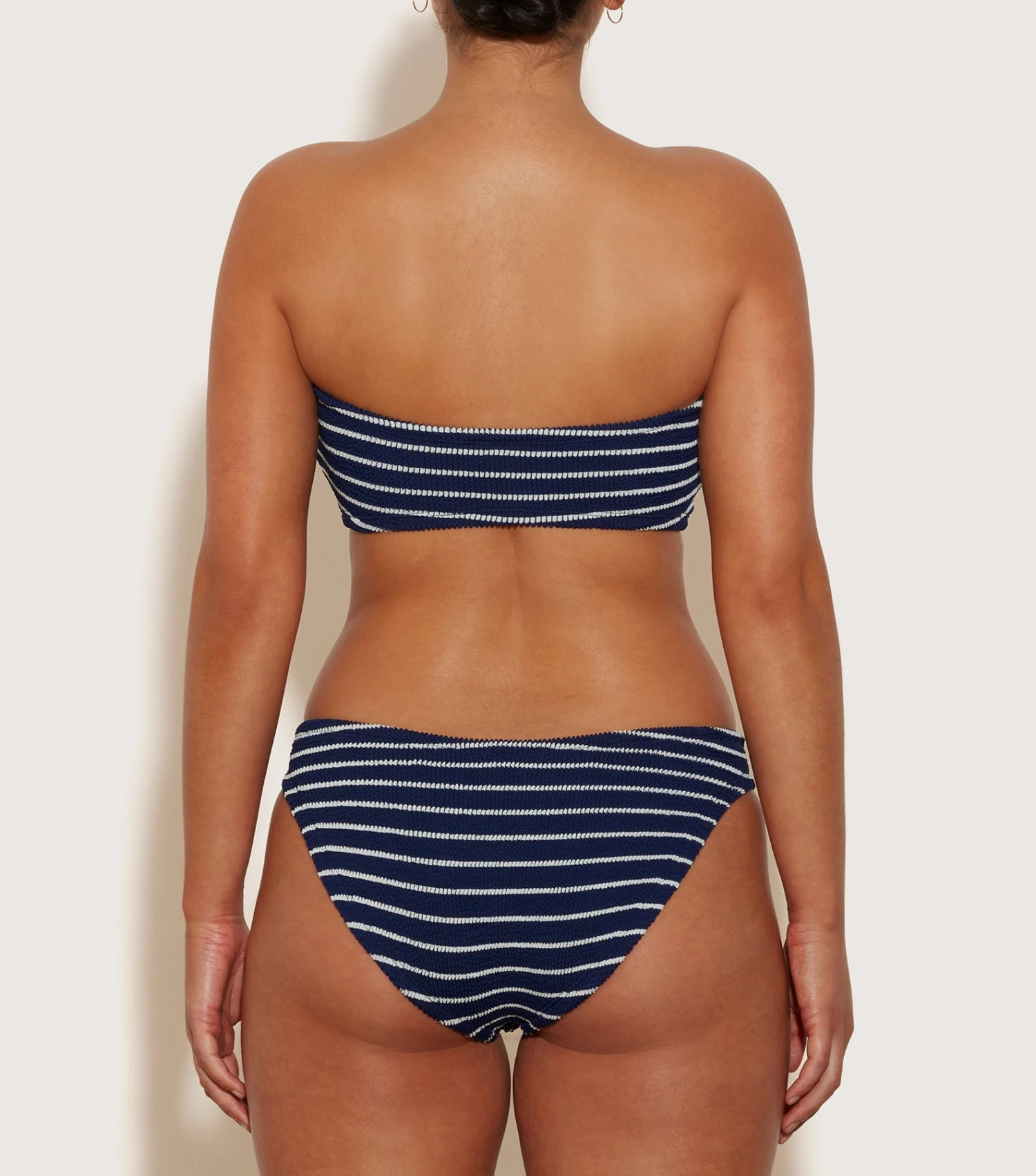Coverage Jean Bikini - Navy/White 2 Coverage Jean Bikini - Navy/White - Image 2