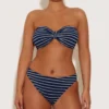 Coverage Jean Bikini - Navy/White
