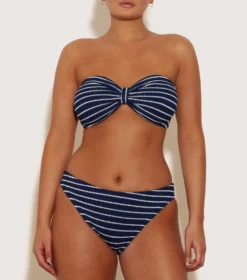 Coverage Jean Bikini - Navy/White