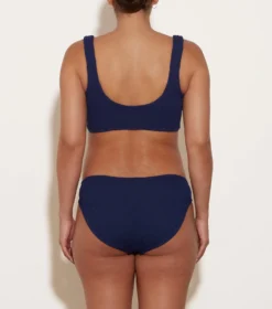 Coverage Juno Bikini - Navy -Hunza G CoverageJunoCrinkleBikini Navy 03 FL