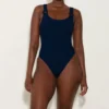 Domino Swim With Tonal Hoops - Navy