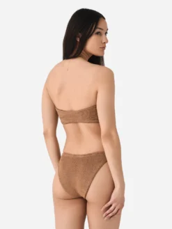 Hunza G Women's Gloria Bikini Set -Hunza G GLORIABIKINIxMETALLICCOCOAxAlt3 96509330