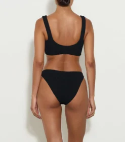 Hallie Bikini - Black -Hunza G HALLIEBIKINICRINKLEBLACK 02