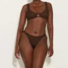 Hallie Bikini - Metallic Chocolate