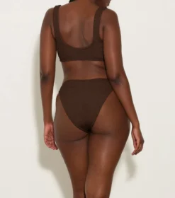 Hallie Bikini - Metallic Chocolate 5 Hallie Bikini - Metallic Chocolate -Hunza G HALLIEBIKINIMETALLICCHOCOLATE 02