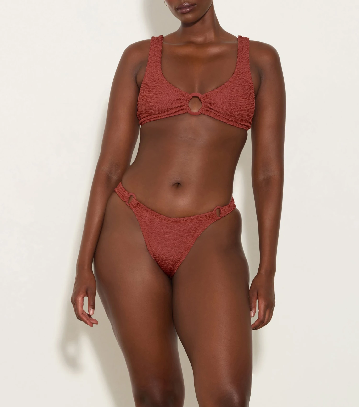 Hallie Bikini - Metallic Rosewood 1 Hallie Bikini - Metallic Rosewood