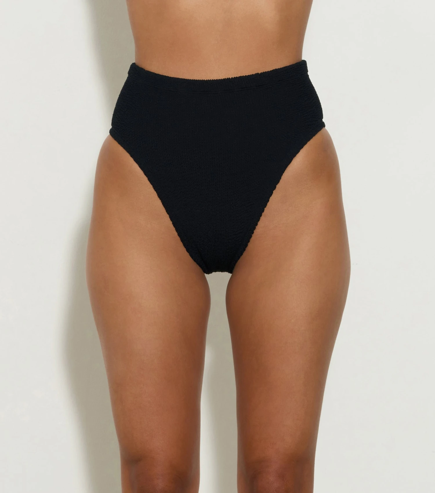 High Waist Bikini Bottom - Black 1 High Waist Bikini Bottom - Black
