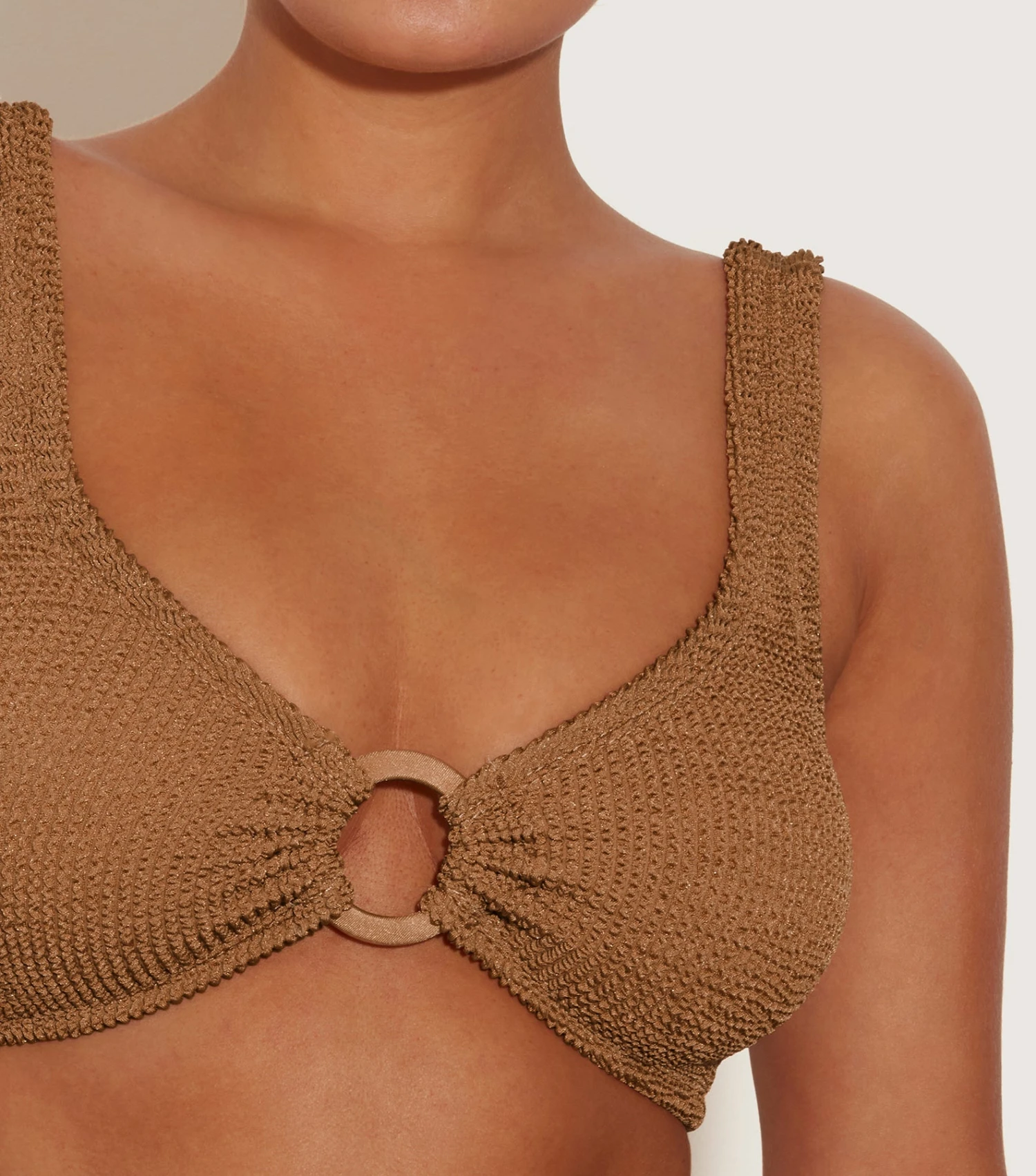 Hallie Bikini - Metallic Cocoa 2 Hallie Bikini - Metallic Cocoa - Image 2