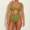Jamie Bikini - Metallic Moss