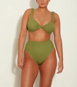 Jamie Bikini - Metallic Moss