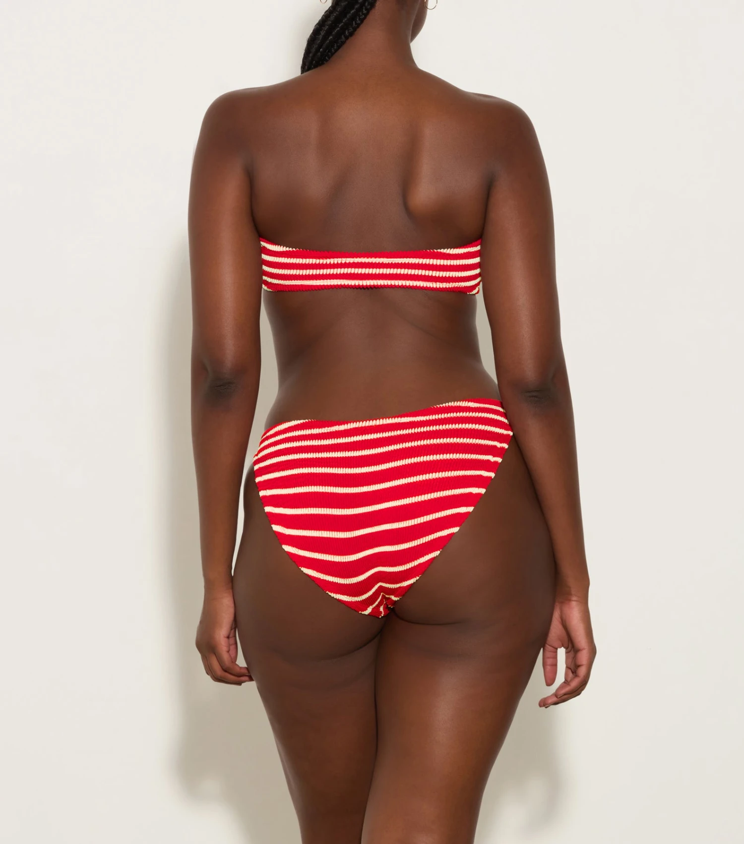 Jean Stripe Bikini - Red/White 2 Jean Stripe Bikini - Red/White - Image 2