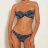 Jean Stripe Bikini - Navy/White