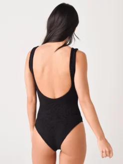 Hunza G Women's Jeanne One Piece Swimsuit -Hunza G JEANNE SWIMxBLACKxAlt3 30221556