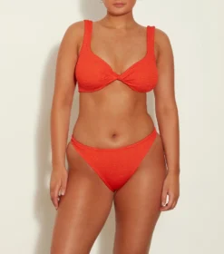 Juno Bikini - Metallic Tangerine