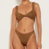 Juno Bikini - Metallic Cocoa