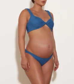 Juno Bikini - Metallic Denim 9 Juno Bikini - Metallic Denim -Hunza G JunoCrinkleBikini MetallicDenim 02 FL