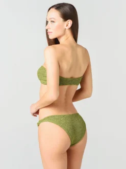 Hunza G Women's Leya Bikini Set 10 Hunza G Women's Leya Bikini Set -Hunza G LEYA BIKINIxMETALLICMOSSWGOLDHEARTxAlt2