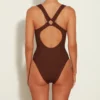 Maya Swim - Metallic Chocolate