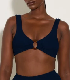 Nadine Bikini - Navy -Hunza G NADINEBIKINICRINKLENAVY 03