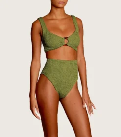 Nadine Bikini - Metallic Moss
