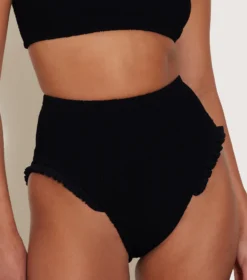 Osiris Frill Bikini - Black 5 Osiris Frill Bikini - Black -Hunza G OSIRISFRILLBIKINI BLACKBLACK D
