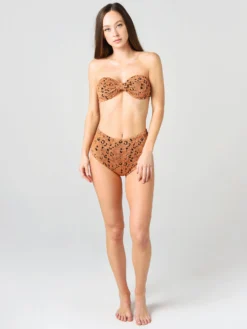 Hunza G Women's Posey Bikini Set 9 Hunza G Women's Posey Bikini Set -Hunza G POSEY BIKINIxMETALLICCOPPERLEOPARDxAlt3