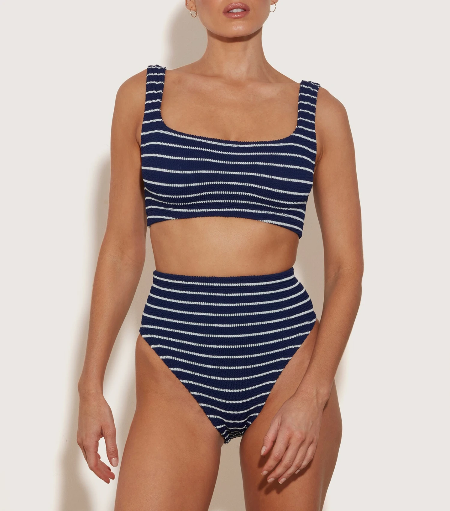 Patricia Stripe Bikini - Navy/White 1 Patricia Stripe Bikini - Navy/White