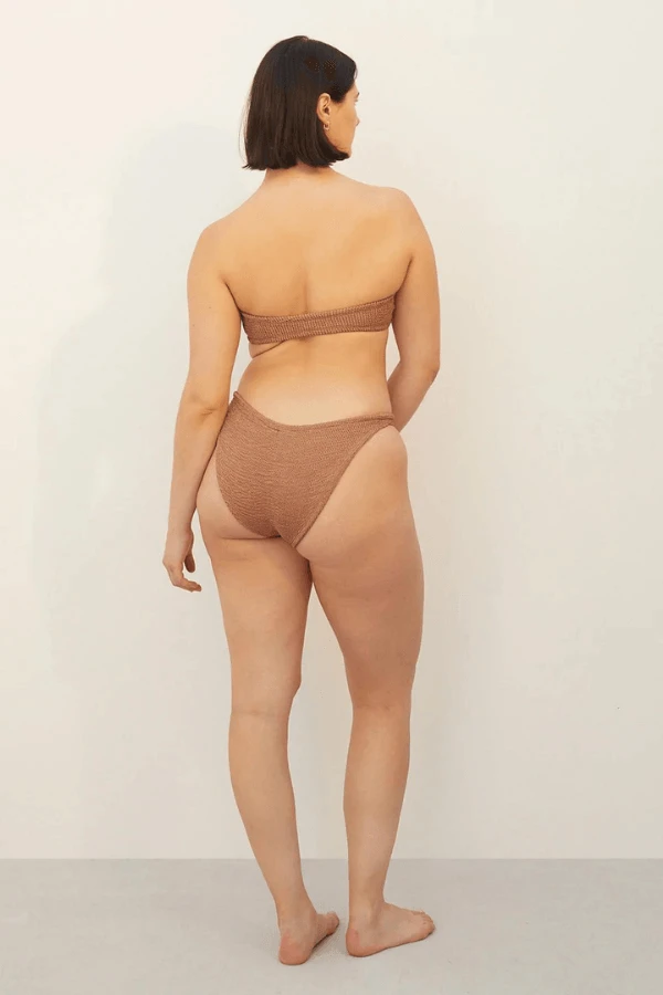 Flora Bikini Metallic Cocoa 4 Flora Bikini Metallic Cocoa - Image 4