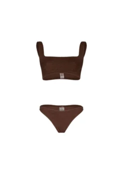 Xandra Bikini Metallic Chocolate