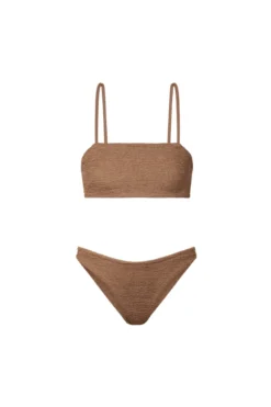 Gigi Bikini Metallic Cocoa