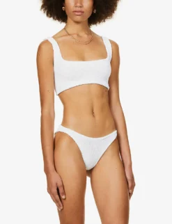 Xandra Crinkled Bikini Set -Hunza G R03756655 S WHITE ALT02