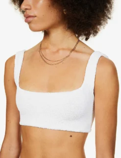 Xandra Crinkled Bikini Set -Hunza G R03756655 S WHITE ALT04