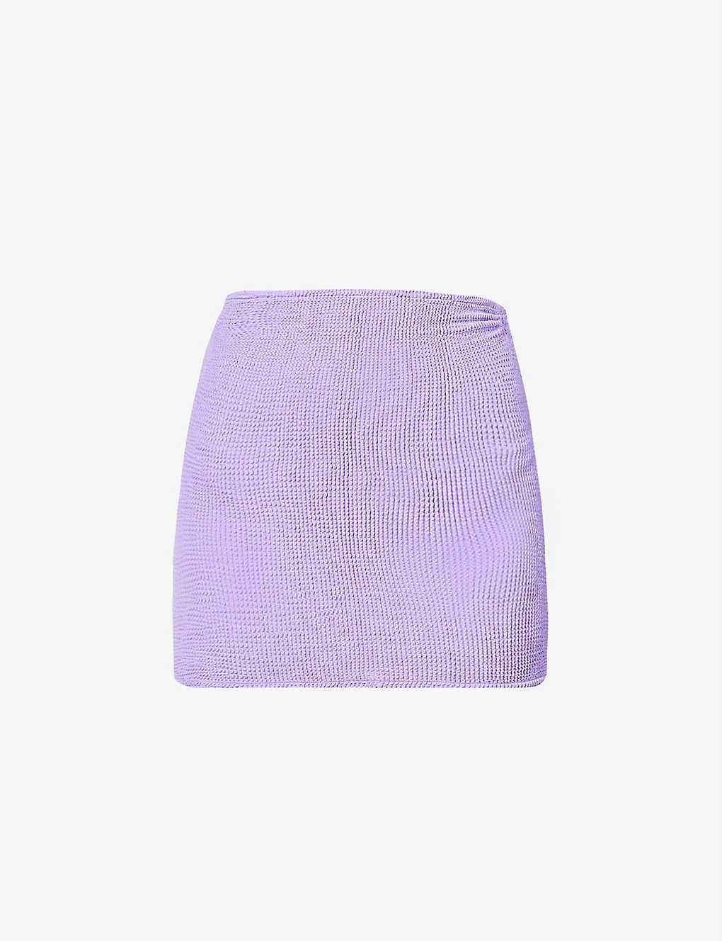 High-rise Seersucker Stretch-woven Mini Skirt 1 High-rise Seersucker Stretch-woven Mini Skirt