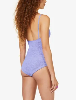 Pamela Scoop-neck Swimsuit 8 Pamela Scoop-neck Swimsuit -Hunza G R03841051 LILAC ALT03