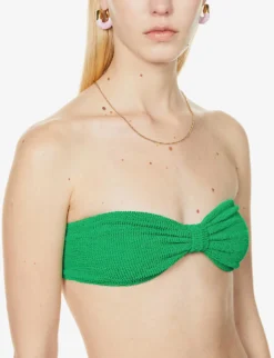 Jean Ruched Bikini -Hunza G R03873620 EMERALD ALT04