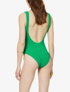 Square-neck Swimsuit 8 Square-neck Swimsuit -Hunza G R03873621 S EMERALD ALT03