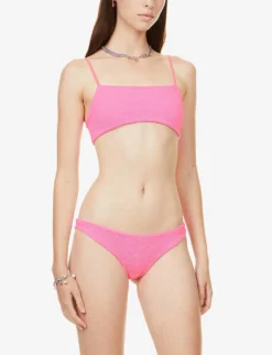Gigi Crinkled Bikini -Hunza G R03947860 BUBBLEGUM ALT02
