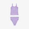 Daphne Scoop-neck Crinkle-texture Stretch-woven Bikini 7-12 Years