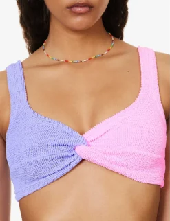 Duo Chelsea Twisted-knot Bikini 10 Duo Chelsea Twisted-knot Bikini -Hunza G R04130204 LILACBUBBLEGUM ALT04